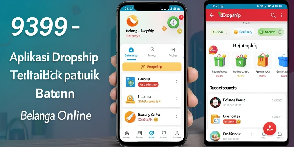 Screenshot aplikasi 9399 menampilkan antarmuka belanja yang intuitif.