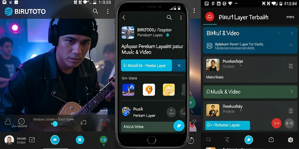 Antarmuka BIRUTOTO yang intuitif untuk perekaman layar.