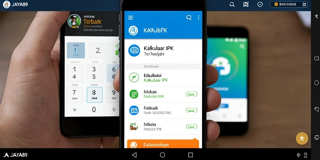 Antarmuka aplikasi JAYA89 yang intuitif dan fungsional untuk Kalkulator IPK.
